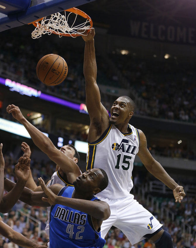 derrick favors #15 white jersey